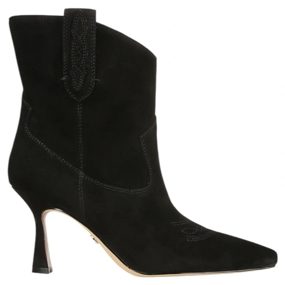 Sam Edelman Black Heeled Boots - Picture 4 of 15